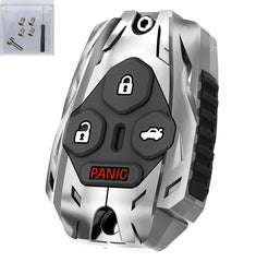 Vruwcey front view key fob shell showing button layout and durable finish benefit