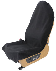 VSHIELD front seat cover flat lay showing full coverage and quick fit