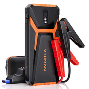 VTOMAN V10 front view showing compact design and clear controls for quick starts