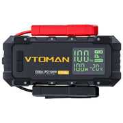 VTOMAN V10 Max front view showing compact rugged case and ports for fast access