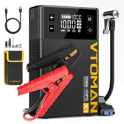 VTOMAN X1 front view showing compact jump starter and pump benefits