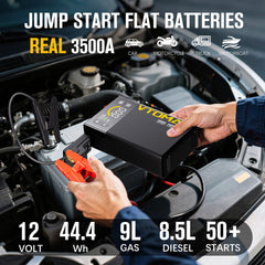 VTOMAN color display closeup showing clear status indicators for safer, faster decisions