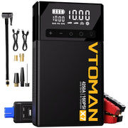 VTOMAN X7 front view showing compact roadside power and jump starter convenience
