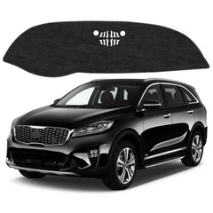 VTVWNM front view of dash cover showing precise Sorento fit and protection