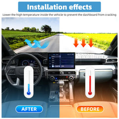 VTVWNM mat installed on Tacoma dashboard demonstrating tool-free placement and stability