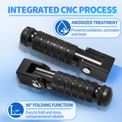 VUOZIP folded 90-degree peg demonstrating compact profile and damage prevention