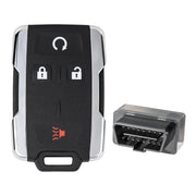 Vurkcy front view of key fob showing button layout and easy access