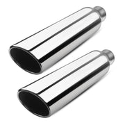 Vurkcy front face of exhaust tip showing polished outlet and rolled edge benefit shine