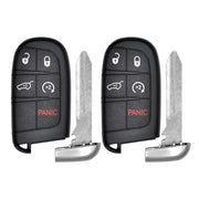 Vurkcy front view of replacement Jeep Grand Cherokee fob showing full button layout for easy restoration