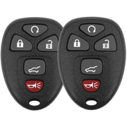 Vurkcy front view of two remotes showing button layout and quick replacement benefit
