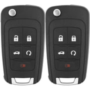 Vurkcy front view of two key fobs showing full button layout and benefits