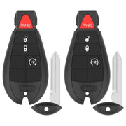 Vurkcy front view of two replacement key fobs showing buttons and ready-to-use benefit