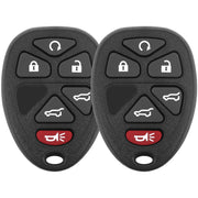 Vurkcy front view of two key fobs showing buttons and fit