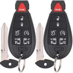 Vurkcy front view of 7-button fob showing full face and clear functions for quick replacement