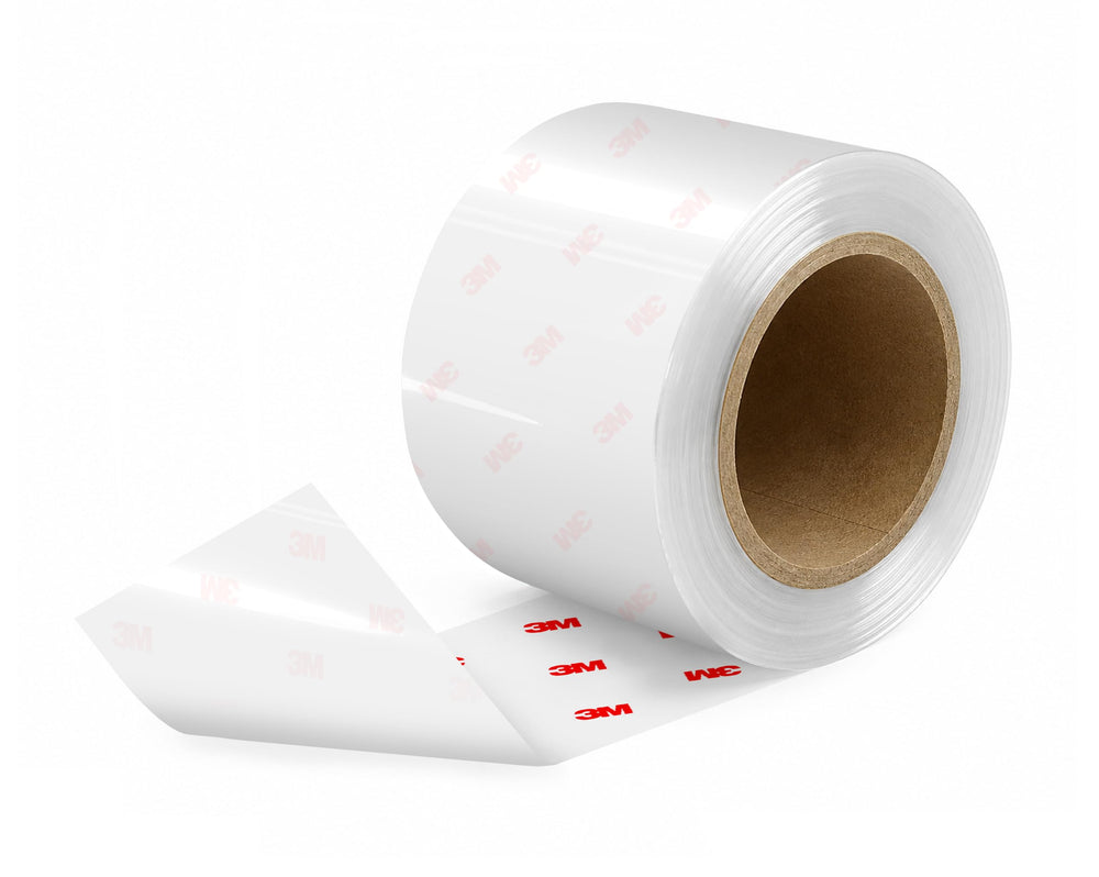 VViViD 3M clear paint protection tape roll showing front label and compact size, preserving paint