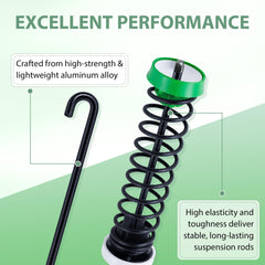 Vypart close-up of carbon-steel suspension rods highlighting durability and anti-rust finish
