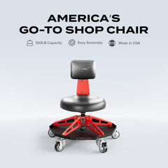Vyper closeup seat padding and backrest with ergonomic support for longer jobs