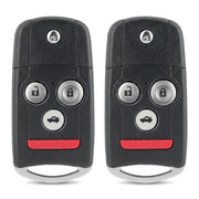 WADMHYACE front view of Acura key fob showing buttons and accurate layout for easy replacement