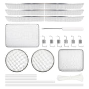 Wadoy front packaging showing full vent screen kit and components, clear protection