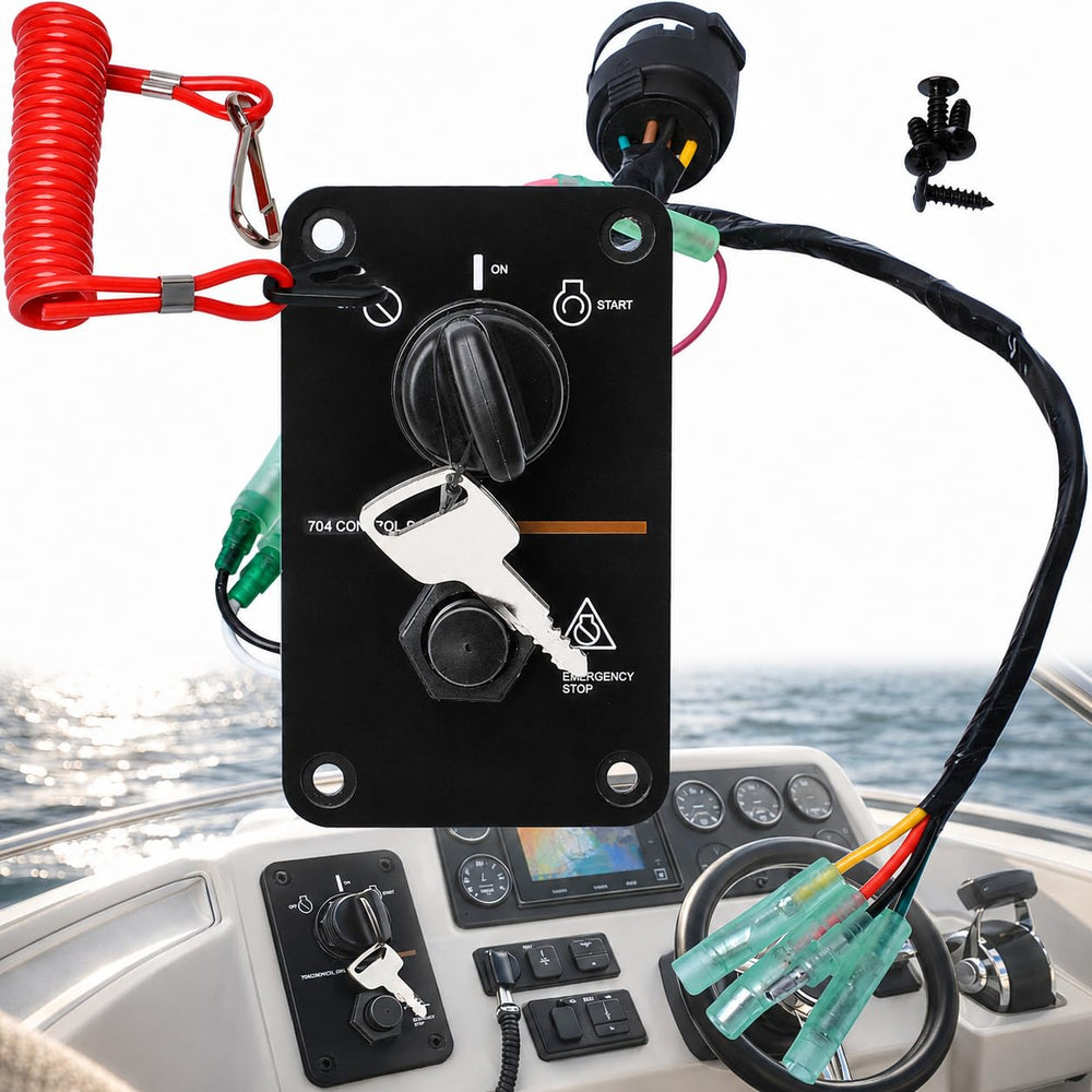 Wadoy front panel key switch showing clear labels and quick replacement benefit
