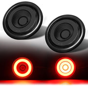 WahMOTOTin front view smoked lens showing compact bright LED benefits