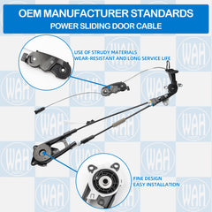 Wahparts cable mounted in doorframe showing correct fit and reliable door movement