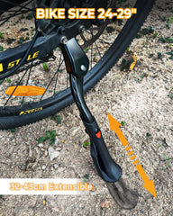 Wakano kickstand mounted on an e-bike side view for secure support