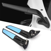 WALIPILUSI front-mounted mirror on Yamaha YZF showing clean fit and style
