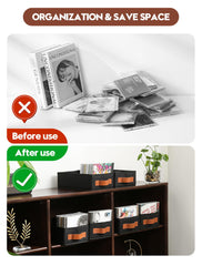 Wanapure folded flat stack illustrating compact storage and space savings