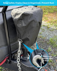 WanDwel locking drawstring cinched tight to keep cover secure in wind