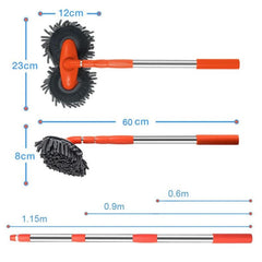 Wang Damai chenille double-head close-up showing soft microfiber texture and scratch-free cleaning benefit
