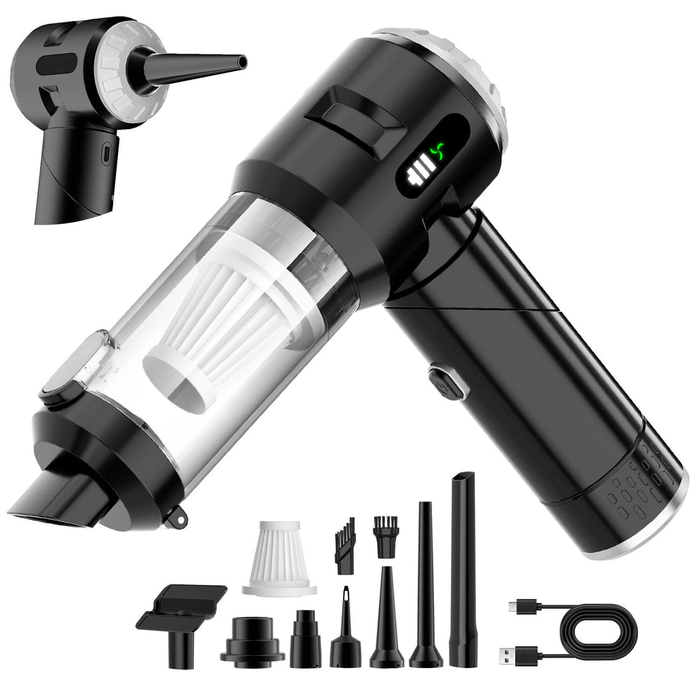 Wansimoo front view in silver showing compact design and strong suction