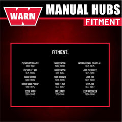 WARN 20990 mounted on vehicle front axle demonstrating OEM fitment