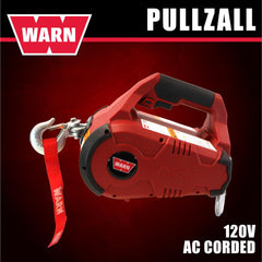 WARN PullzAll wire rope closeup showing 16ft cable and durable construction