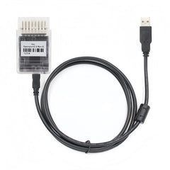 Washinglee K-CAN front connector showing robust OBD2 plug and reliable contact points