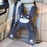 WASTROYAL front view of animal car pillow showing playful design and convenience
