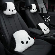 WASTROYAL front view of headrest and lumbar set showing style and fit