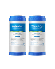 Waterdrop front view of replacement canister showing clean design and easy install benefit