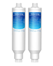 Waterdrop front view inline filter showing compact housing and benefit cleaner water