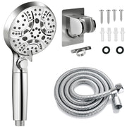 WATFIGBY front view shower head kit showing components and benefits