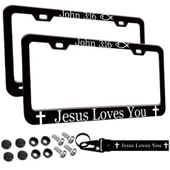 Wauhetsmvy front view showing John 3:16 print and vehicle-ready protection