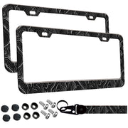 Wauhetsmvy front view showing durable aluminum frame and topographic design benefit longevity