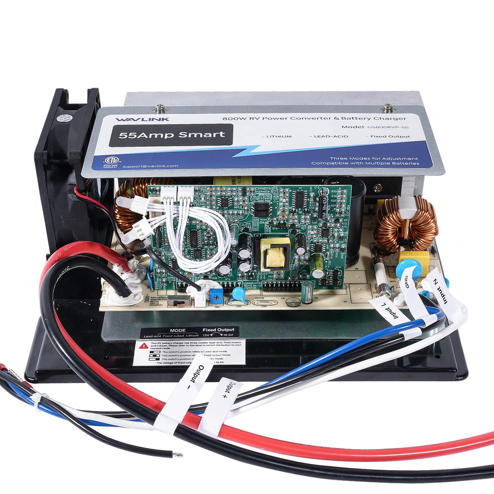 WAVLINK front panel view showing controls and LED indicators for easy setup