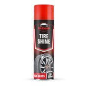 WAXMAN OF TRI STATE front label showing tire spray benefits