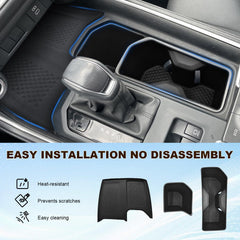 WBLATP cup insert securing a water bottle to reduce rattling on roads