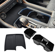 WBLATP front installed console showing seamless OEM look and upgraded styling
