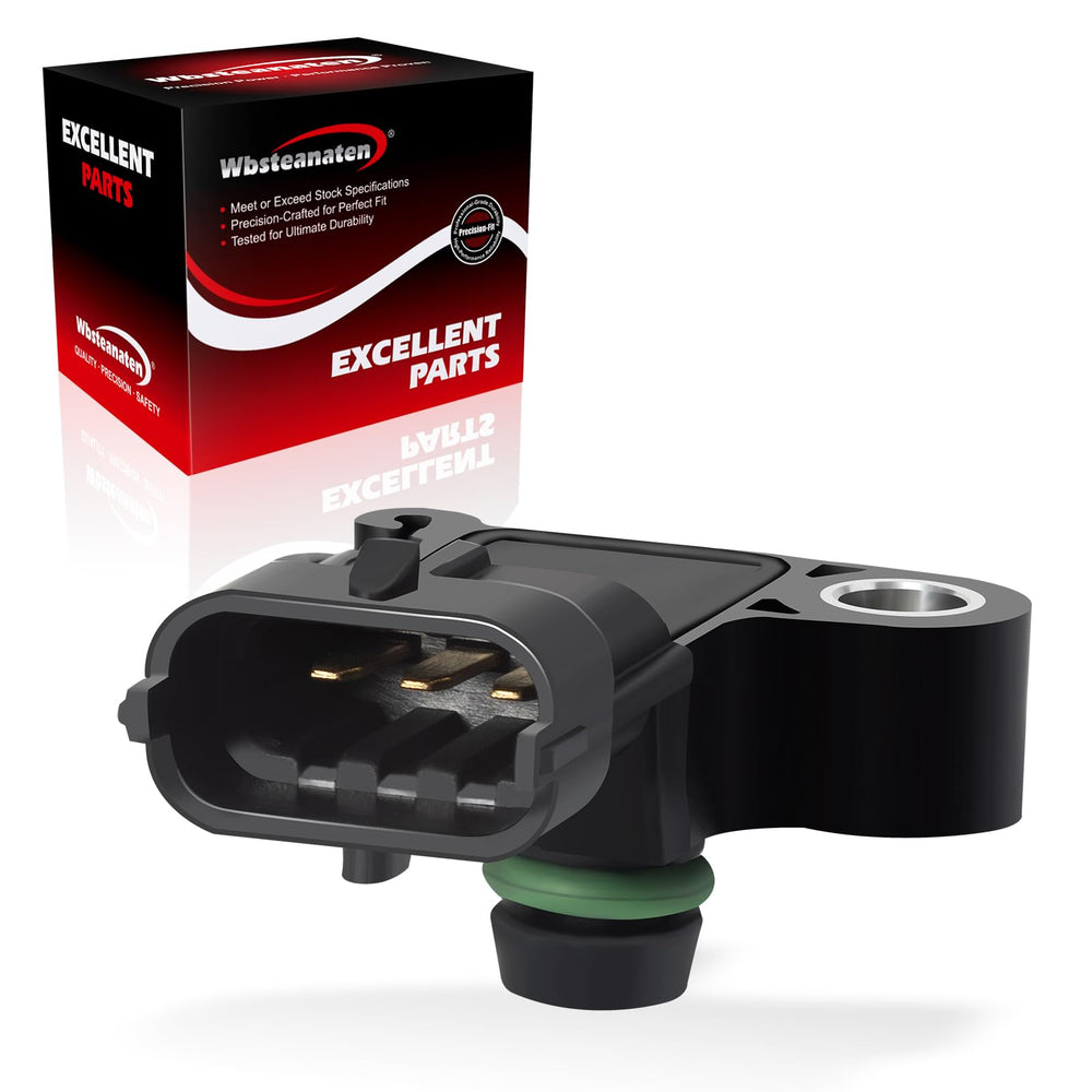Wbsteanaten MAP sensor front view showing compact OE-style housing and reliable fit