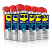 WD-40 Specialist front packaging showing six 10 oz cans and labeling benefits