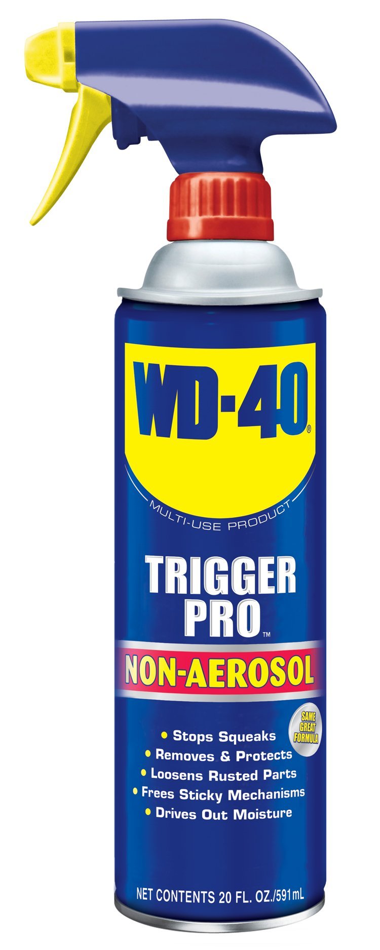 WD-40 Trigger Pro 20 oz front label showing product name and trigger for precise application