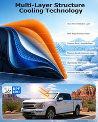 weektic 10-rib structure detail showing extended coverage protects dashboard